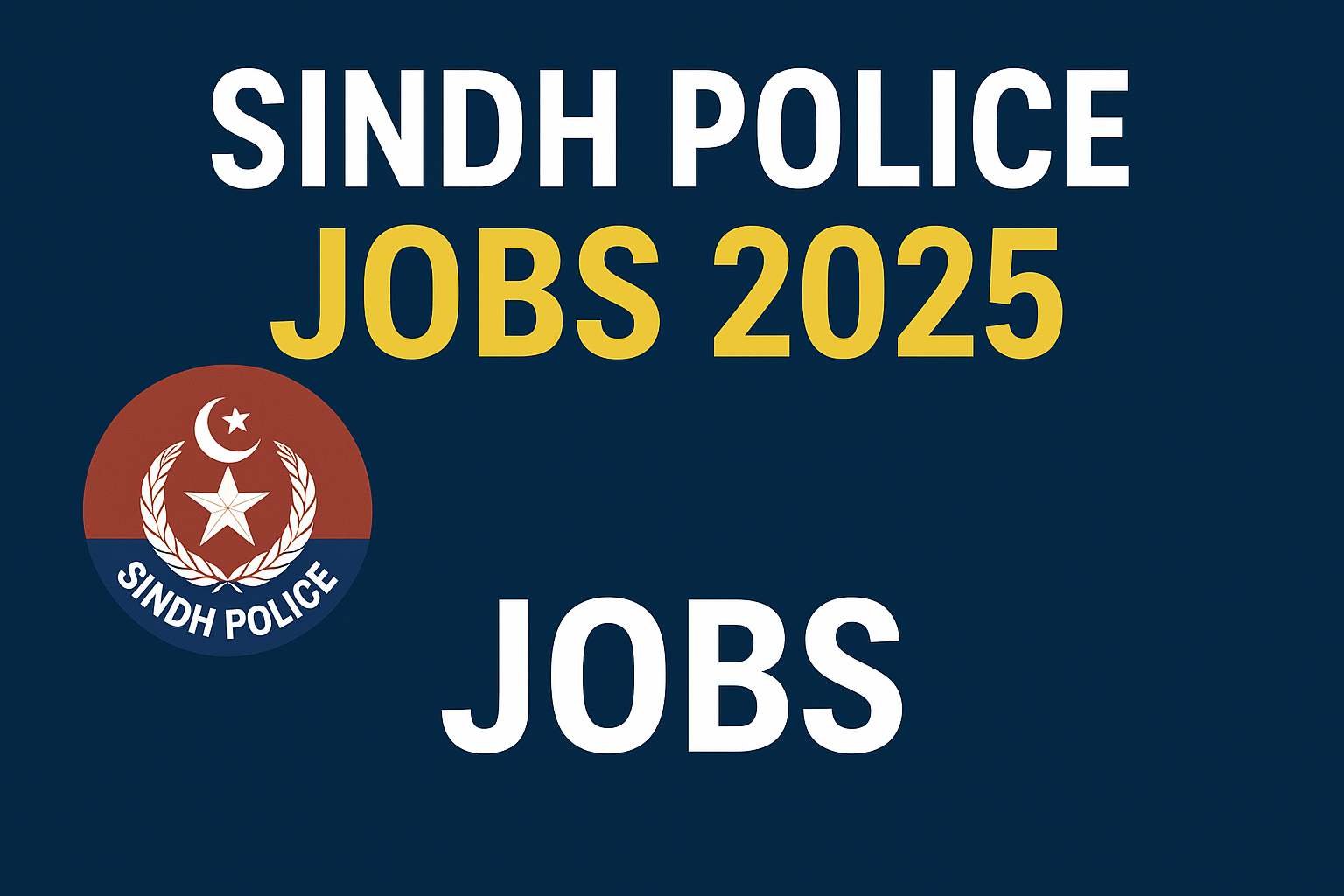 Sindh Police Jobs 2025