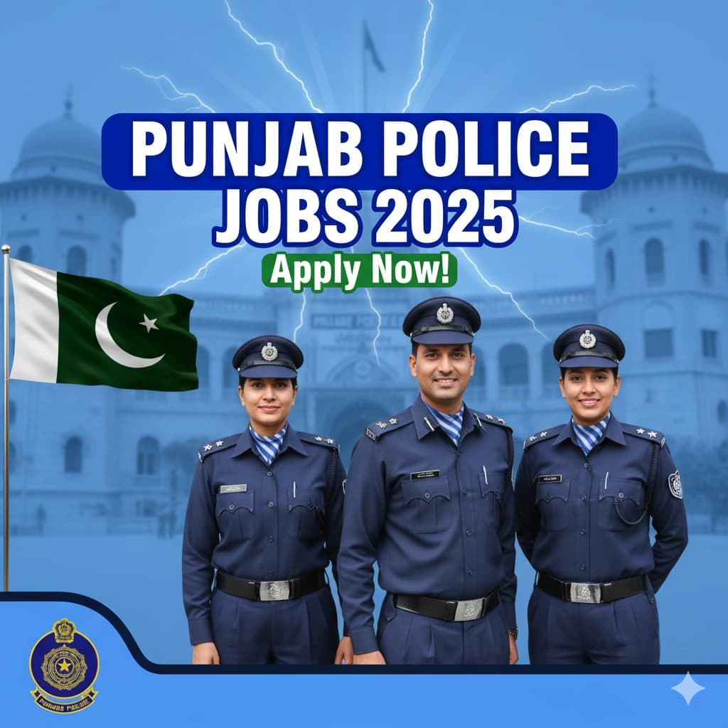 Pakistan Punjab Police Jobs 2025 online apply guide for candidates with eligibility and application process